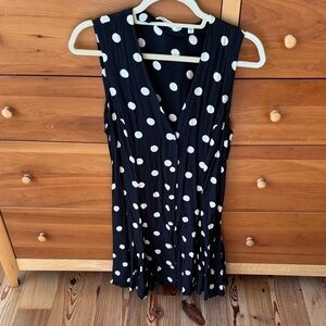 Doen Black and White Polka Dot dress